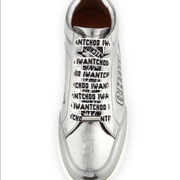 Jimmy choo Metallic Leather Logo Sneakers 7 - Picture 10 of 10